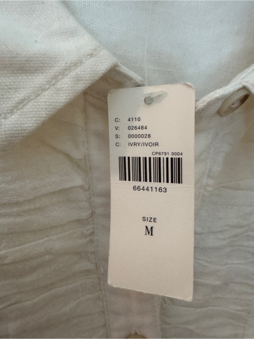 NWT Pilcro Tuxedo Ruched Tuxedo Button Down Shirt Anthropologie Linen Cotton - Picture 4 of 6